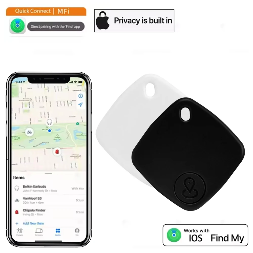 Wallet Tracker Card Wireless Charging Tracking Location Gps Locator Smart Tag For Iphone Apple Device Find My Airtag GPS Locator