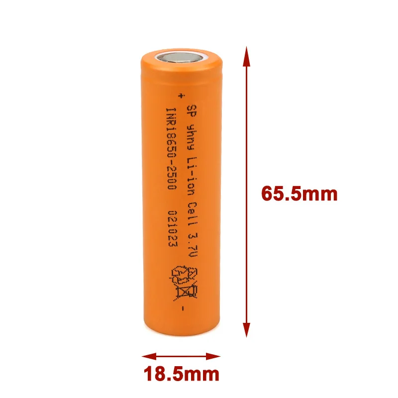 JOUYM 2500mAh 3.7 V 10C 18650 Lithium Rechargeable Battery High Current Discharge 30 A Power Cell（12-16 mohm）