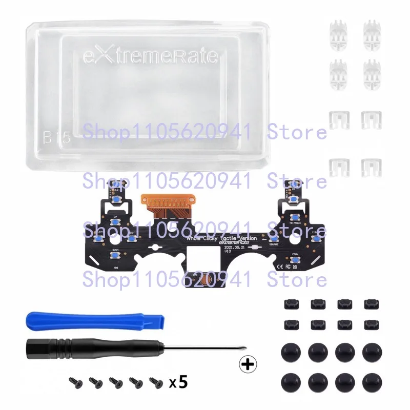 xxx-ds4コントローラー-クリック式スイッチセット-フェイスボタン-ショルダートリガーボタン-ps4-jdm040-050-055-fpsアップグレード用