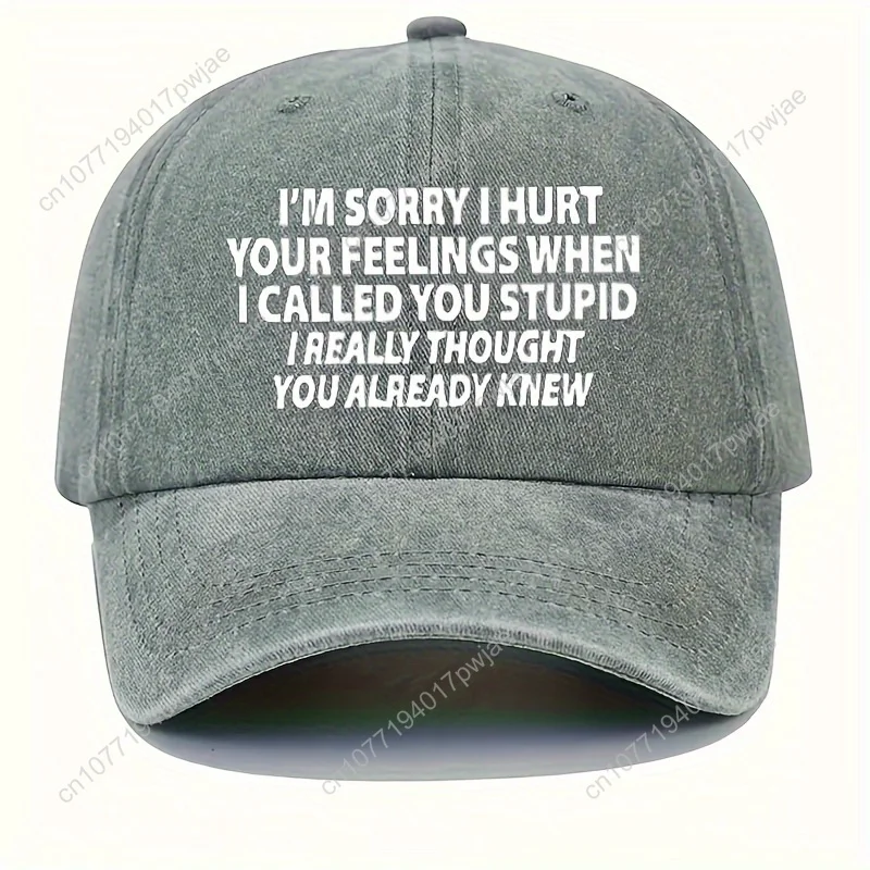 Vintage gewassen noodlijdende letterprint baseballpet verstelbare casual buitensport en wandelen zonnehoed ideale cadeaukeuze