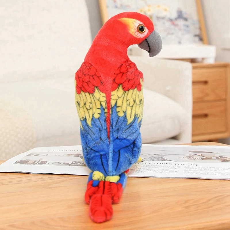 1PC 50 CM/70 CM Grappige Levensechte Papegaai Knuffels Zachte Leuke Wilde Dieren Gevulde Pop Zachte Vogel Speelgoed Gift home Decor