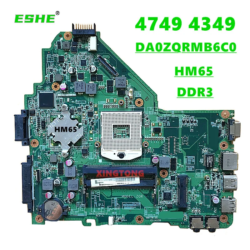 DA0ZQRMB6C0 Mainboard Dành Cho Laptop Acer Aspire 4349 4749 Bo Mạch Chủ HM65 DDR3 Thử Nghiệm Năm 100% OK