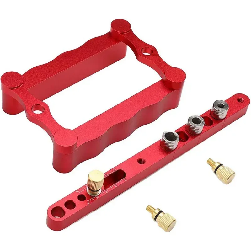 ใหม่ขนาดเล็ก 6/8/10mm Self-Centering ไม้ Doweling JIG เจาะท่องเที่ยวไม้ Dowel Puncher Locator ชุดเครื่องมือสําหรับช่างไม้