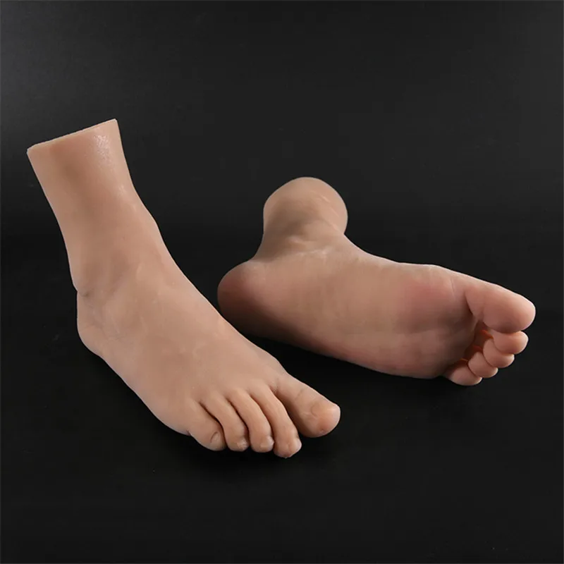 The Male Foot Model Of The Simulated Human Body Is Used To Take Photos To Show The Creative And Funny Props Of Shoes And Socks