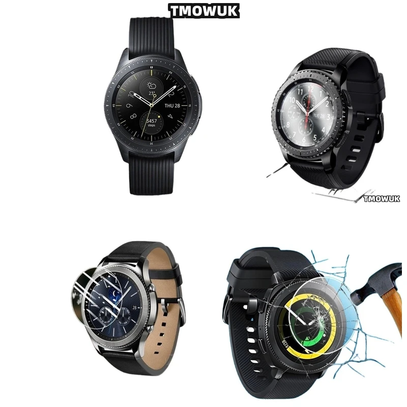 

For Samsung Gear Sport Gear 2 3 4 zero HD Anti Scratch 9H Hard Tempered Glass Ultra Thin, Clear