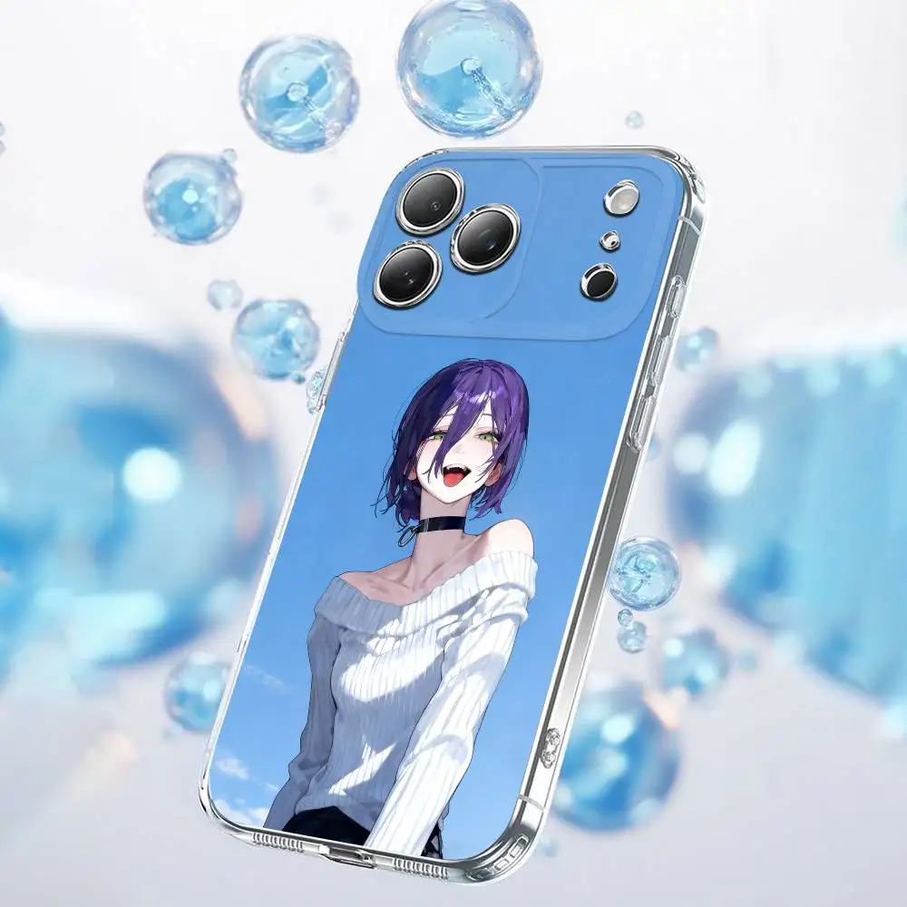 C-Chainsaw M-Man Reze Arc Phone Case For iPhone 17,16,15,14,13,12,11,Plus,Pro,Max,Plus,E,Air,Mini Transparent Cover