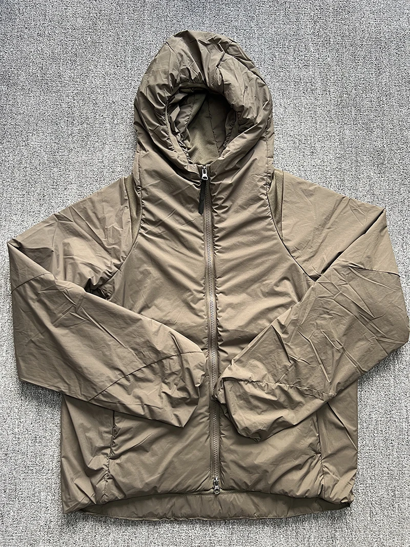 

Gdw Japanese Sle Outdoor Casual Lightweight Breathable Windproof Warm Hooded Jaet Me Cotton Coat ex Long Sve Zipper