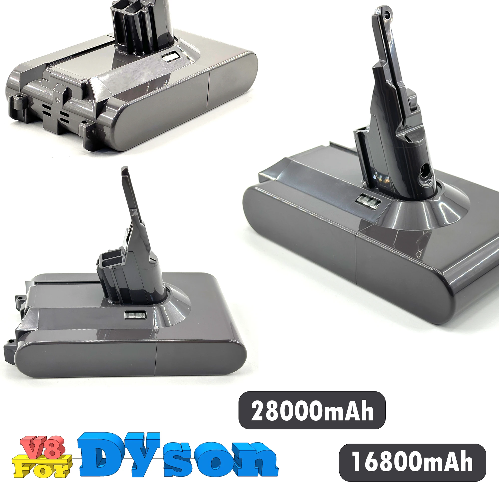 28000mAh High Capacity Battery for Dyson V8 SV10 Absolute Handheld Cordless Vacuum Cleaner