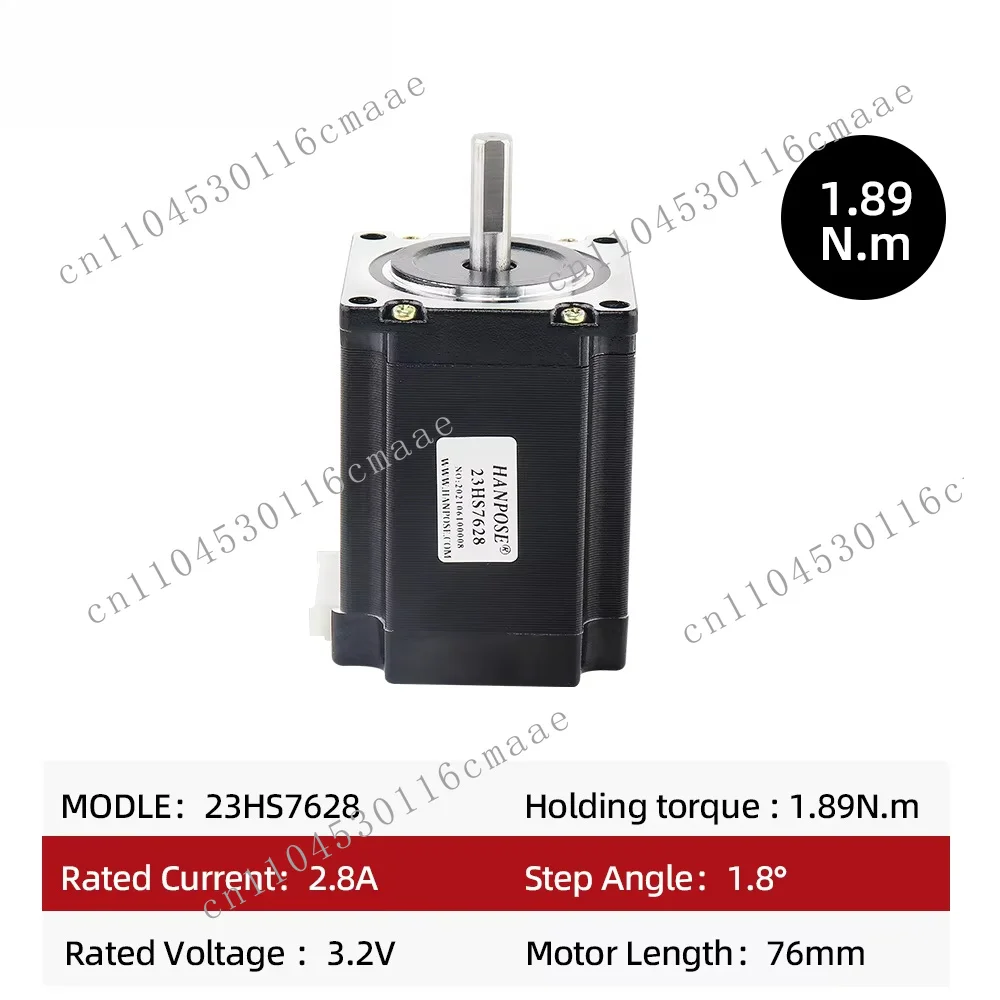 57 Stepper Motor 23HS7628-TB6600 Drive Set Torque 2.8a 189N.CM 76mm For 3D Printer Kit CNC 4 Axis 23 Stepper Motor