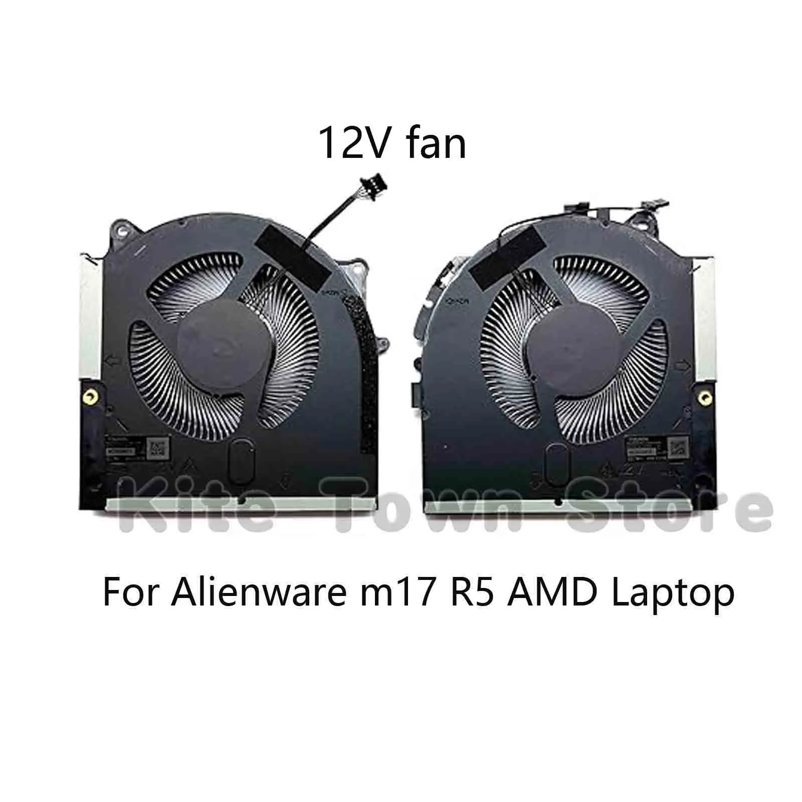 New CPU+GPU Cooling 12V Fan for DELL Alienware m17 R5 AMD MG75091V1-C080-S9A MG75091V1-C090-S9A