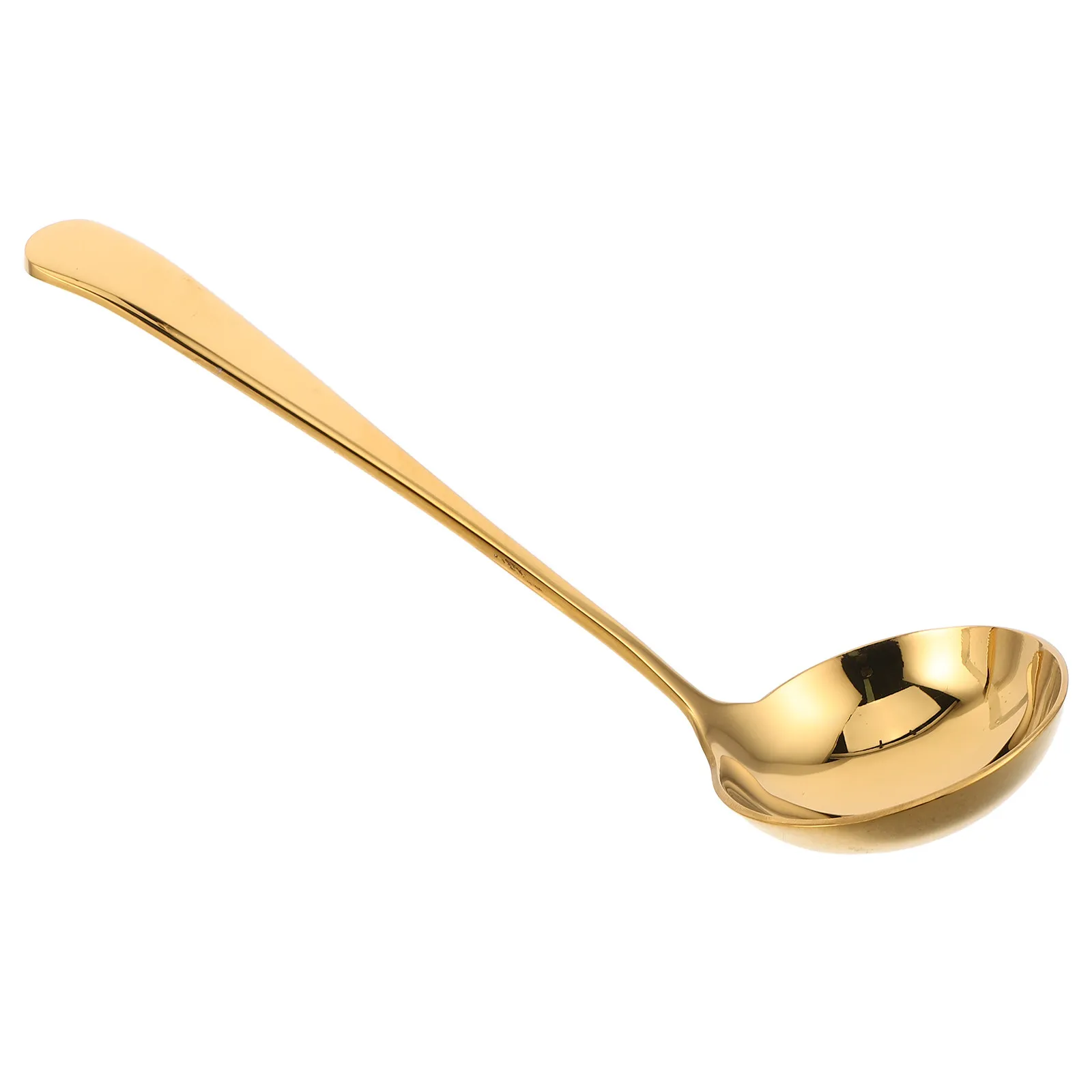 Stainless Steel Soup Ladle Premium Polished Rust Proof Seamless One Piece Ladle Spoon for Restaurant Home Cooking Hotpot Gravy
