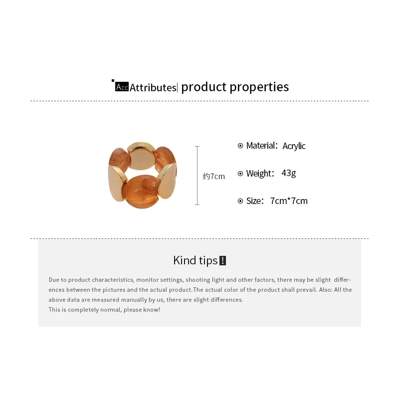متعددة نمط جولة الربط مطاطا حبل الراتنج أساور للنساء Smuding خمر الاكريليك أساور شخصية مجوهرات الحفلات K1