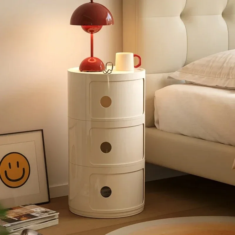 

Nordic round bedside table ins Internet celebrity modern minimalist creative storage small cabinet bedroom simple storage