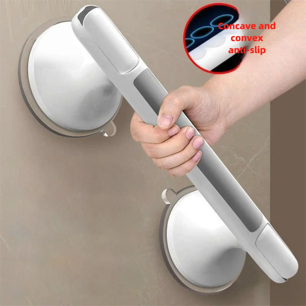

New Suction Cup Bathroom Grab Rails Non-slip No Punching Shower Safety Grab Bar Bathroom Glass Door Handrails Elderly/Children