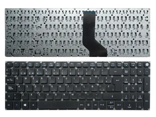 Teclado Latino/español para ACER Aspire, E15, E5-576, E5-576G, E5-576G-5762, negro, SP