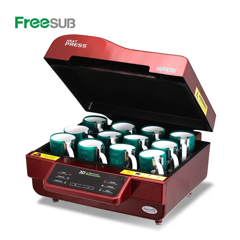 Freesub 3d sublimation vacuum heat press machines mug phone case printing machine ST3042