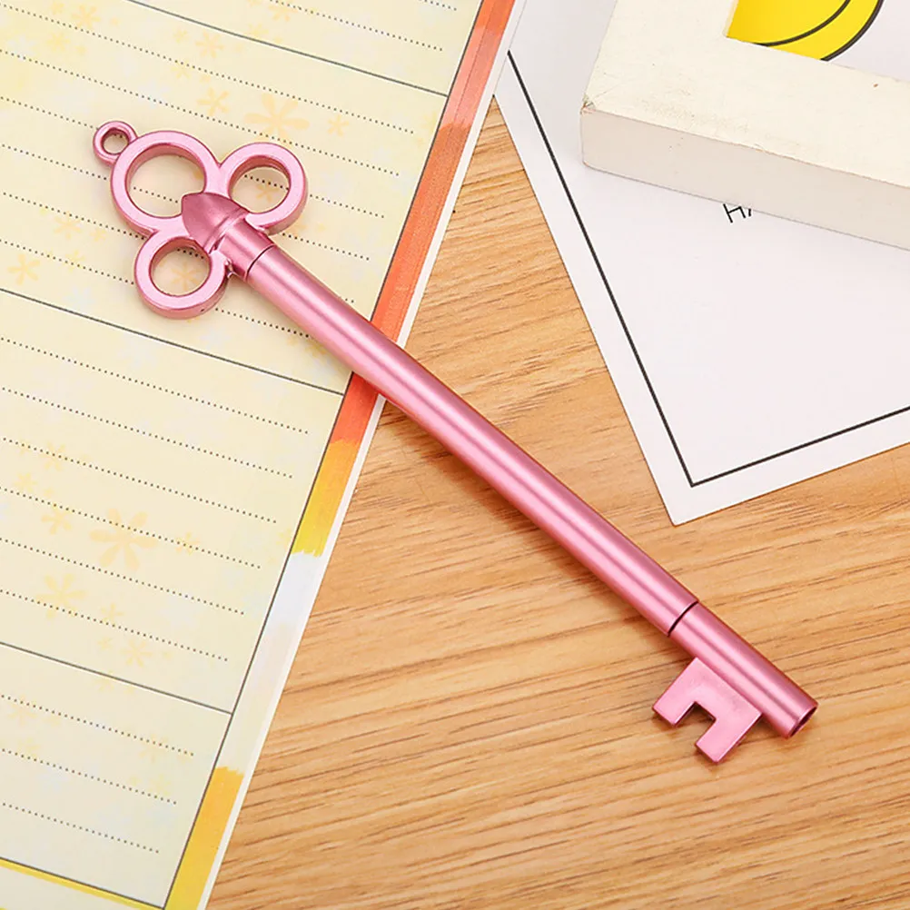 

12Pcs Vintage Key Style Gel Pens 0.5mm Fine Point Writing Drawing Tools Student Teacher Office Supplies Chic Gift Set