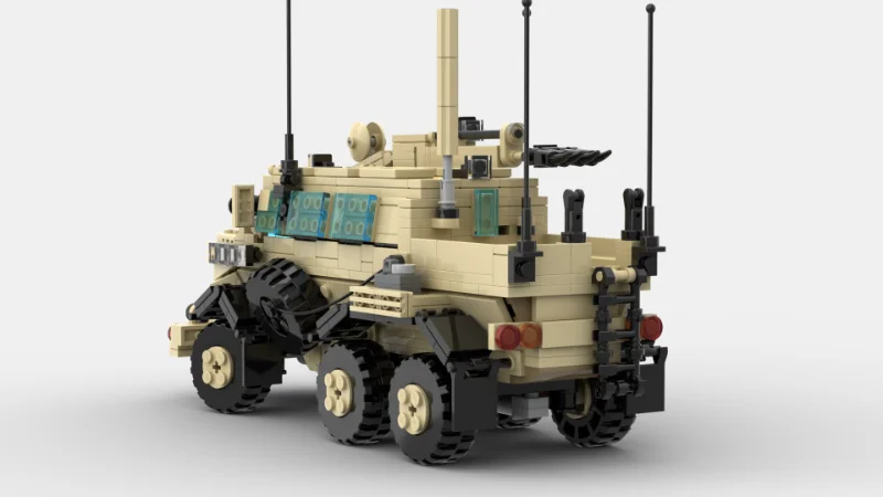 

MOCXM264 6x6 Минометная машина для разминирования полей, набор строительных блоков, электронные детали, 836 элементов, развивающие игрушки для подростков и взрослых