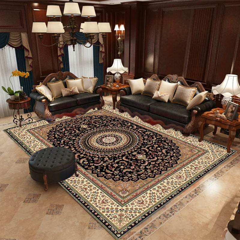 

European-style Persian Carpet Living Room Large Area Rugs Home Decoration Hogar Moderno Sofa Rug Home Bedroom Beside Floor Mat