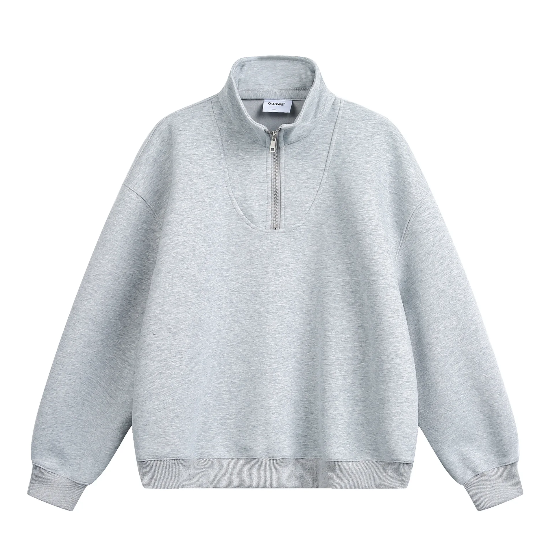 

2026 Spring New Color Shirt Zipper Stand Up Collar Sportswear Men's Loose Multi Functional Casual Top Fashionable American