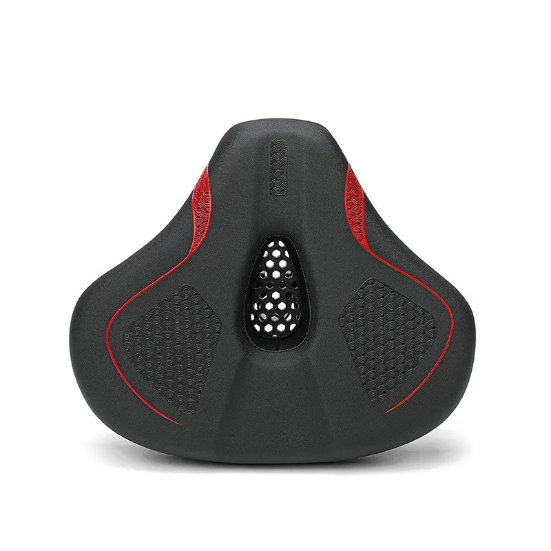 

Bicycle Saddle Hollow Breathable Shockproof Cycling Seat PU Non-Slip Leather Cushion UltraLight MTB Road Bike Saddle