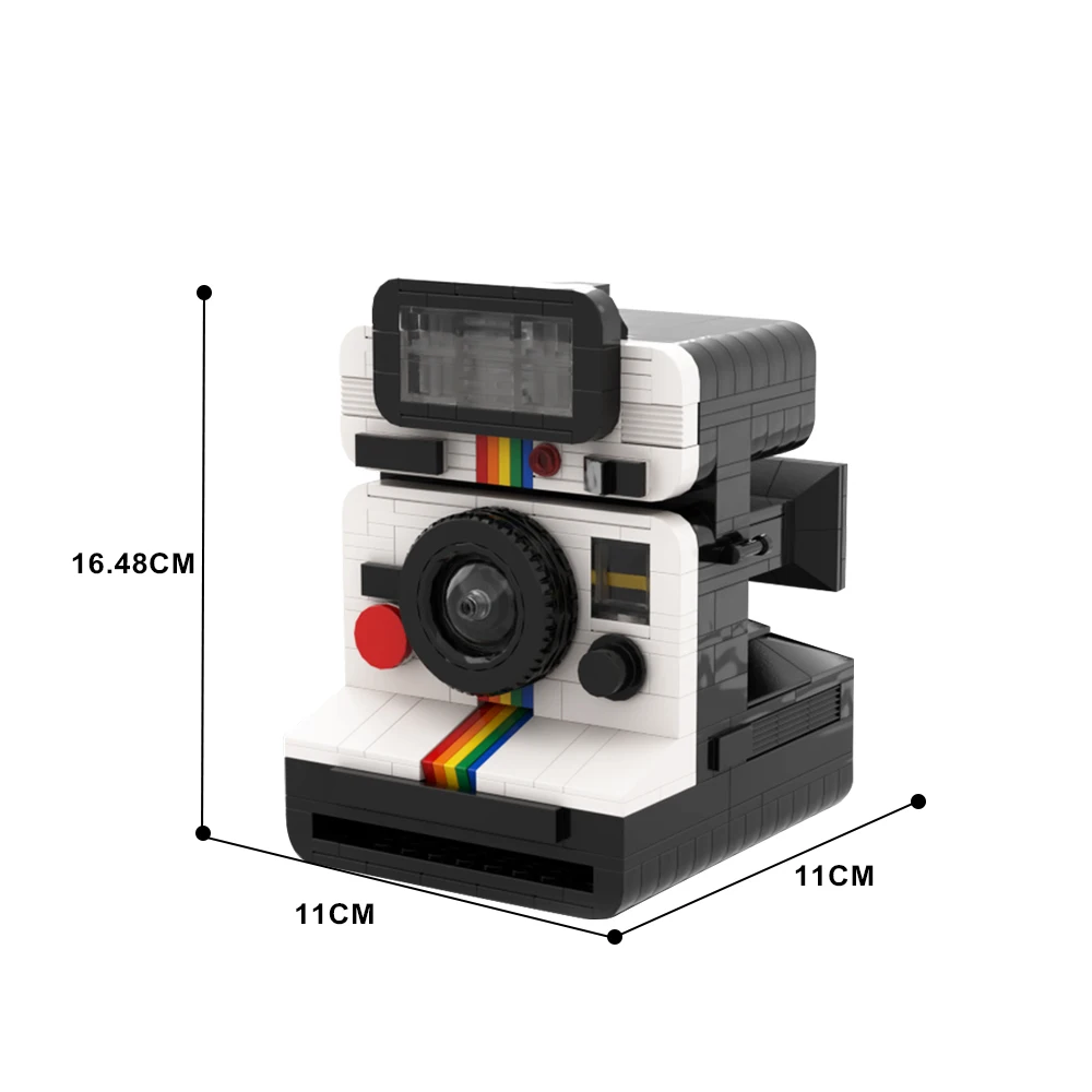 MOC Polaroid Land Camera 1000 Creative Model Ornament Building Block Kit Toys For Adult Gifts Christmas Present
