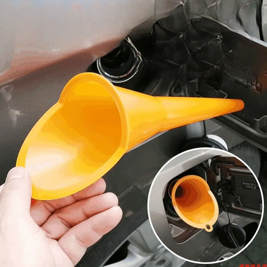 

Car Long Stem Funnel Gasoline Oil Change Fuel Filling Tools Anti-splash Plastic Motorcycle Refueling Tools Autos Accessories