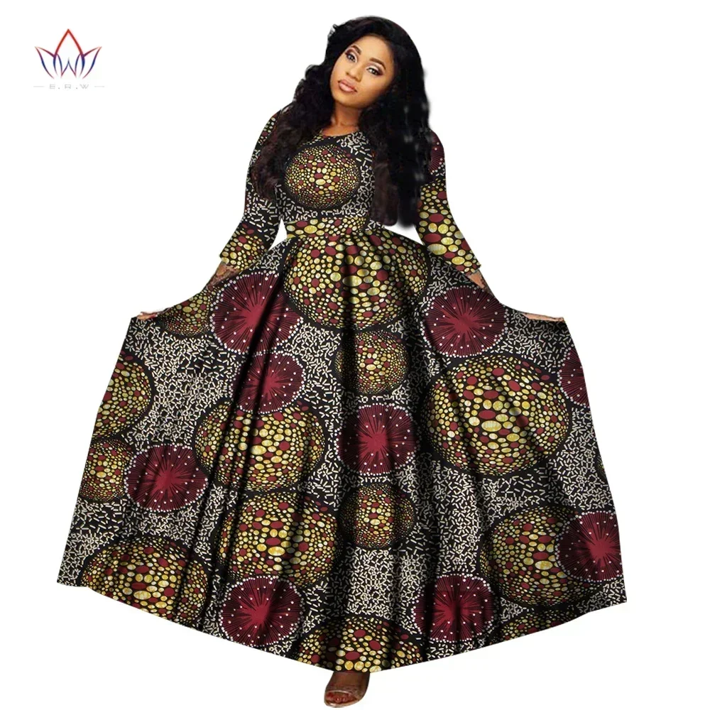 Customize BintaRealWax Women Special African Slim Fit Dress Traditional Sexy Elegent Female Ankara Party Wedding Dress WY2699