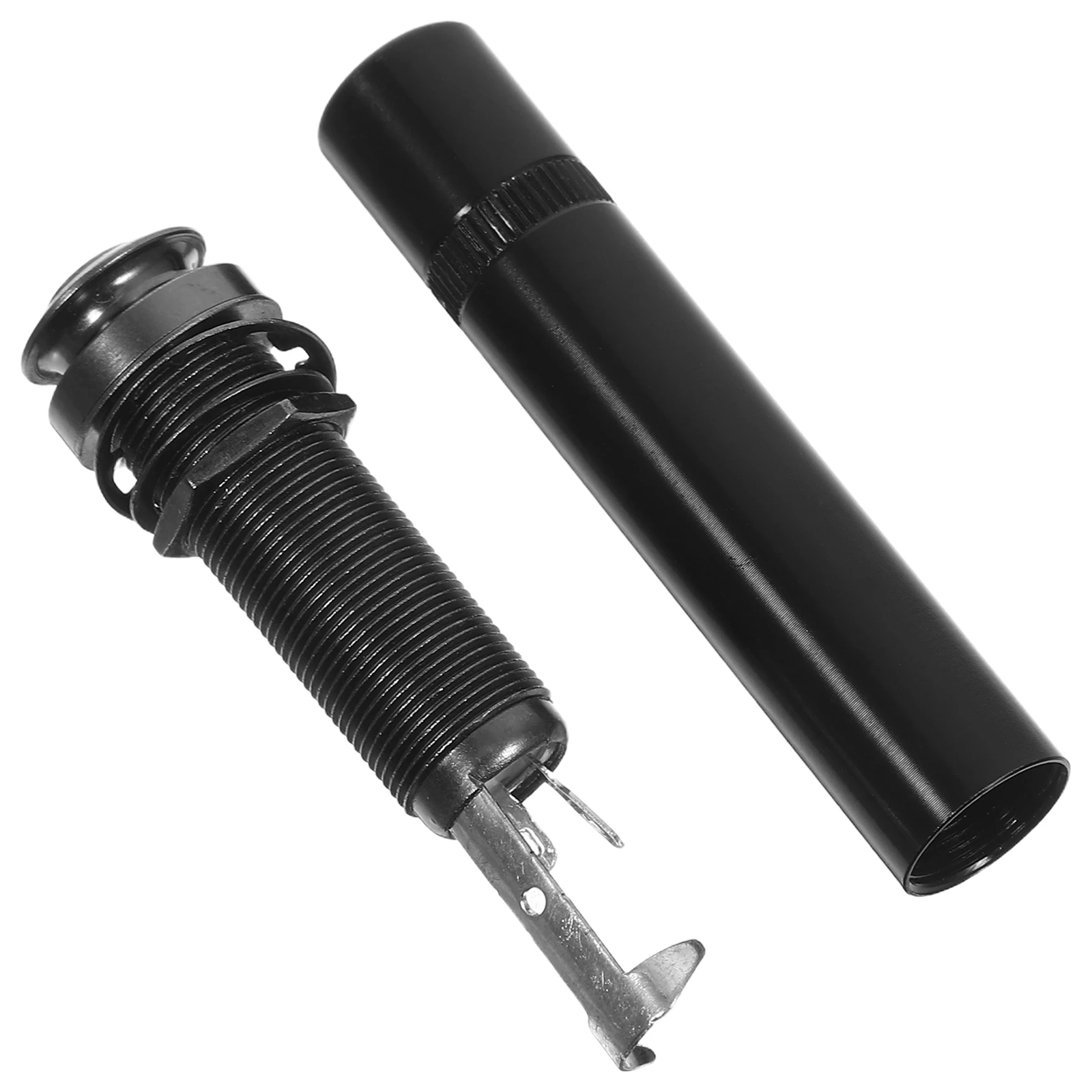 

Electric Guitar Accessories Bass Socket Jack Parts Plug Output Black Metal Endpin