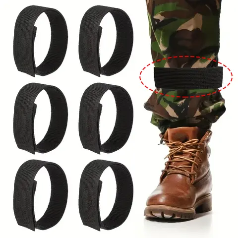 Correias de tornozelo elásticas ajustáveis de 6 pacotes para atividades ao ar livre – perfeitas para caminhadas, andar de bicicleta, pesca, corrida e caça