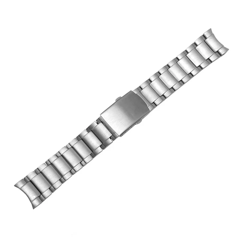 

22mm 316L Stainless Steel Silver Curved End Watch Band Strap Fit for CASIO EFR525 526 531 532 533 534 535 Watch