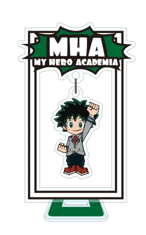 Game Uraraka Ochako Bakugou Katsuki Midoriya Izuku Todoroki Shoto Acrylic Stand Doll Anime Mini Figure Model Cosplay Toy Gift