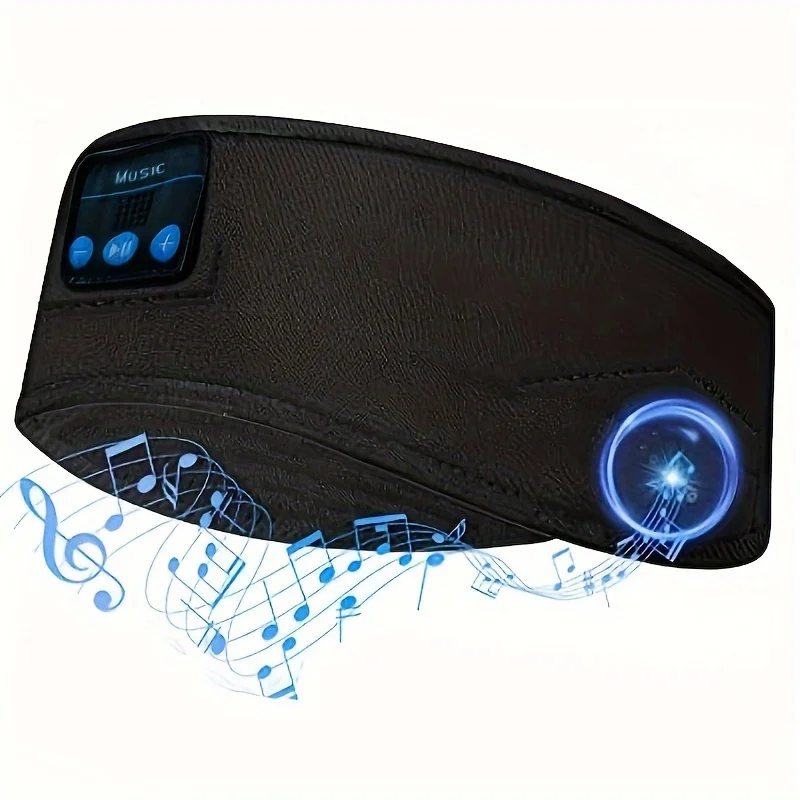 WirelesS Sleep mask, BT Sports Headband Headphones With Ultra-Thin HD Stereo Speakers, Perfect For Sleeping