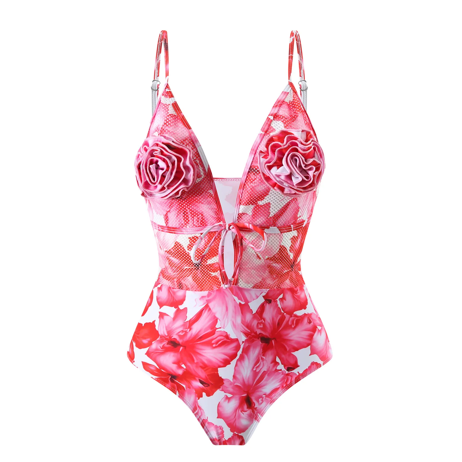 CPUTAN 2025 Flower One Piece Swimsuit Women Swimwear Monokini Bodysuit Skirt Swim Suit Bathing Suit Beach Wear Summer Bikini Set