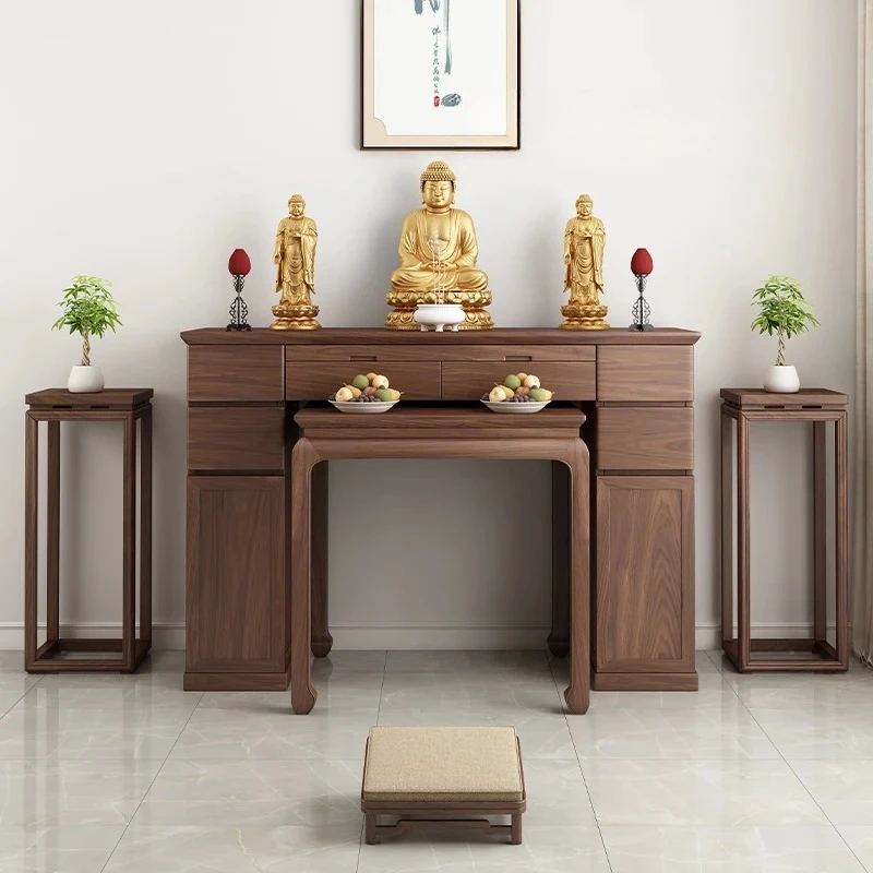 

Black walnut new table incense table household Buddhist hall Gongtai Buddhist platform living room incense table Shentai