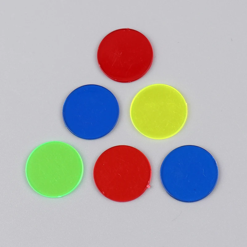 100pcs montessori lernen Bildung Mathe Spielzeug Lern ressourcen Farbe Plastik münze Bingo Chip Kinder Kinder Klassen zimmer liefert