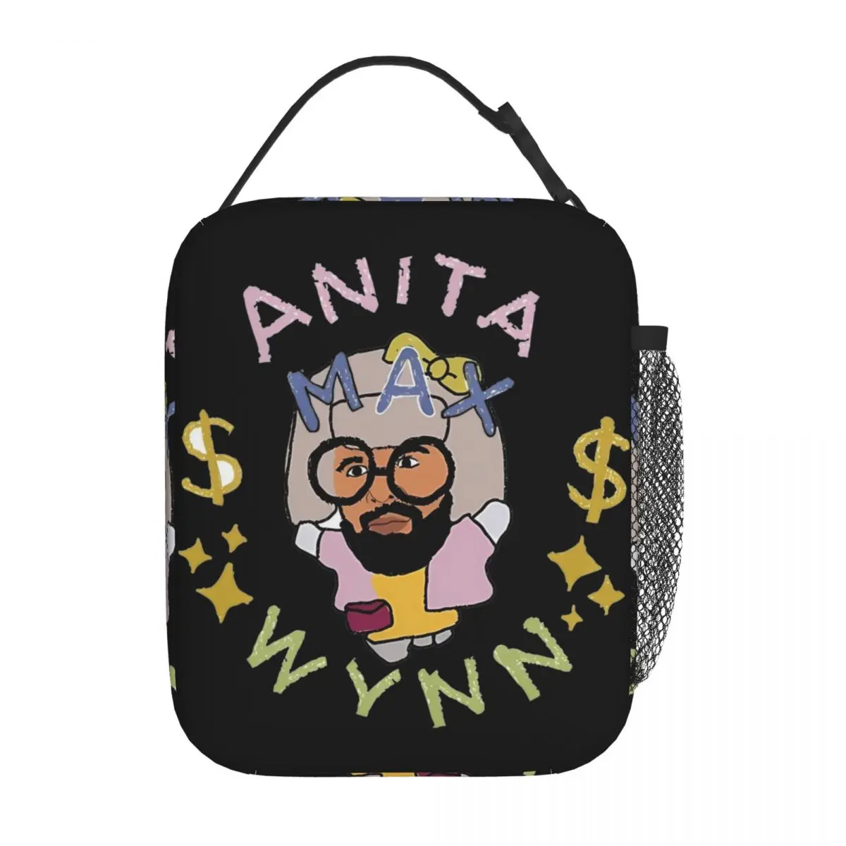 

Anita Max Wynn Funny Meme Insulated Lunch Bags Hiphop Rapper Storage Food Box Portable Cooler Thermal Lunch Boxes For Work