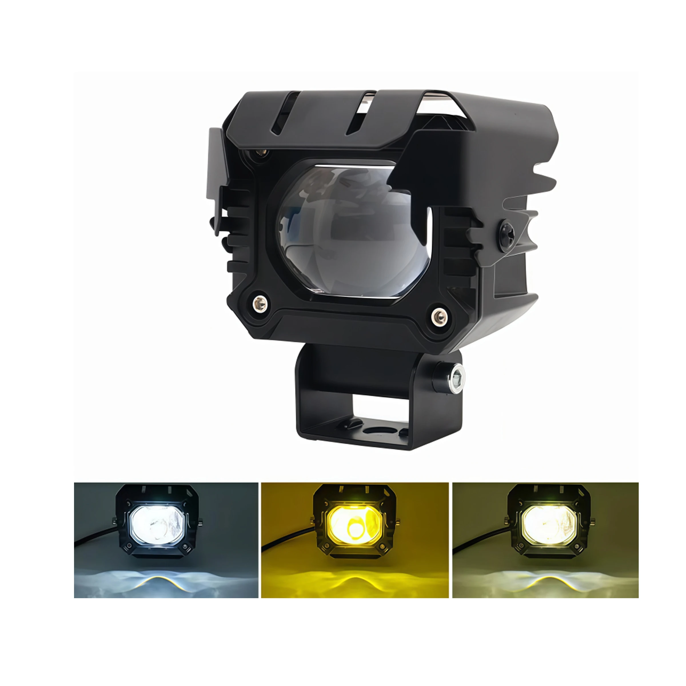 

Motorcycle spotlights with lenses, 12V high beam, low beam, super bright and focused light for electric vehicles.