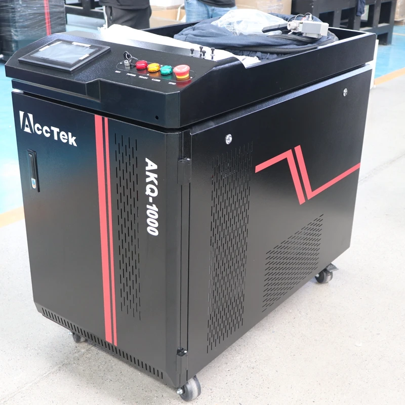 Fiber Laser Cleaning Machine 1000W Energy-Saving High Efficient Rust Removal for Metal Oil Stain AccTek