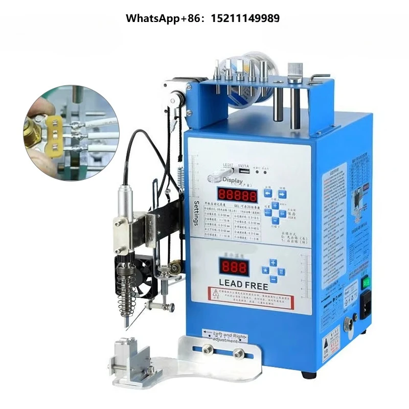 Wire Harness USB Soldering Station Semi-Automatic Solder Feeding Adjustable Iron Temp ESD-Safe for Cable Assembly