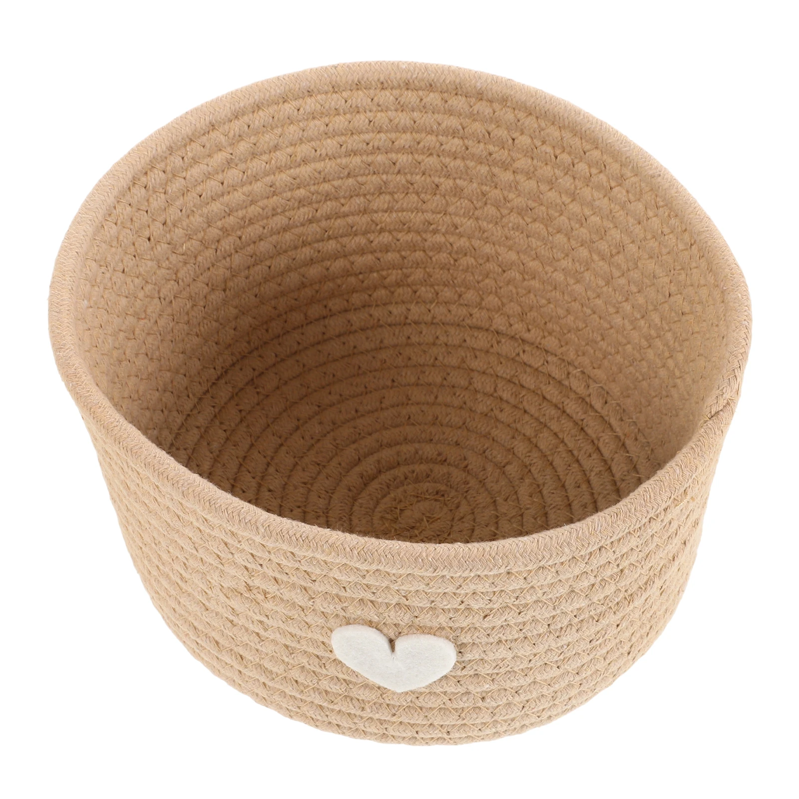 

Cute Mini Cotton Rope Woven Basket Small Foldable Organizer For Nursery Home Bedroom Kids Room Decorative Hamper Baby Diaper