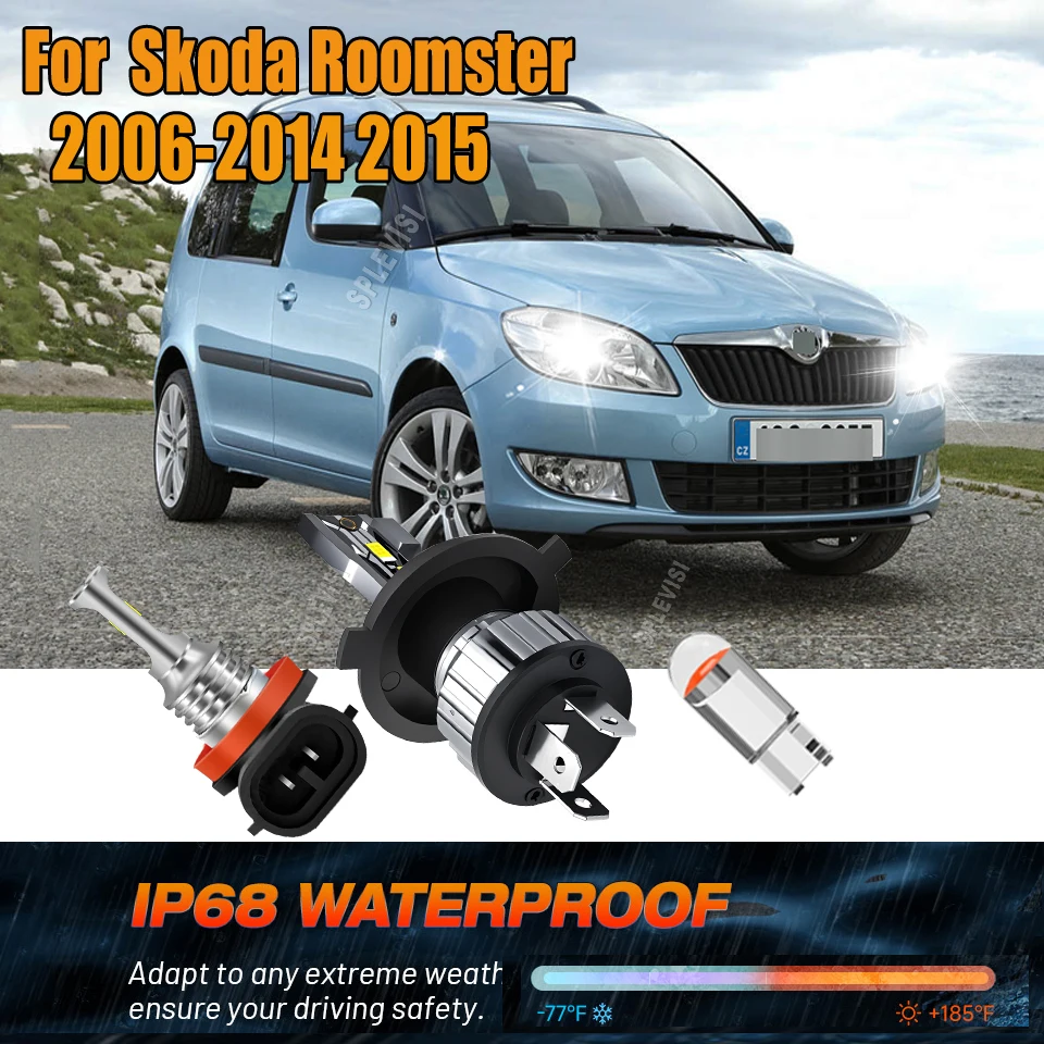 

Diamond Precision H4 H11 LED White Headlamp Fog Light Reinforced Construction For Skoda Roomster 2006 2007 2008 2009 2010-2015