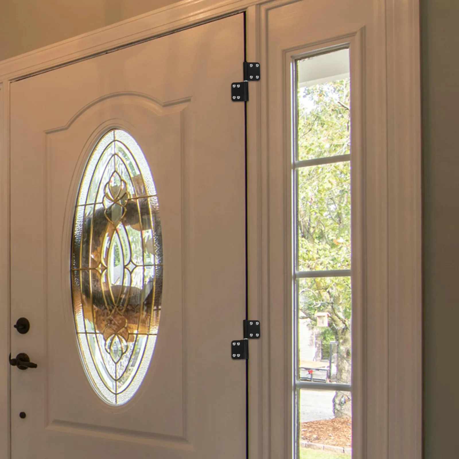 

Комплект из 1 комплекта дверных петель из алюминиевого сплава для ванной комнаты, сверхпрочные съемные петли с гладкой матовой поверхностью для легкой установки