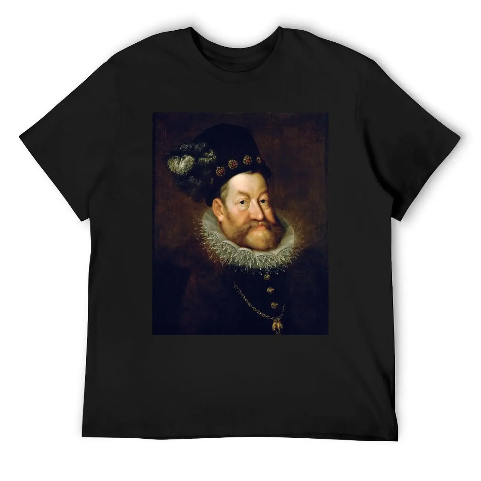 Hans von - Portrait of Emperor Rudolf II - vintage painting T-Shirt vintage anime shirt custom t shirt mens t shirts