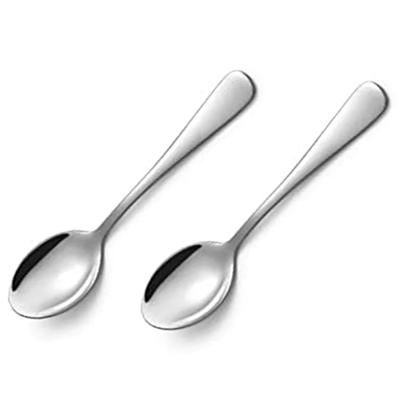 -BABQ 18 Pieces Of Espresso Spoon, 4.7 Inch Stainless Steel Mini Coffee Spoon Dessert Spoon