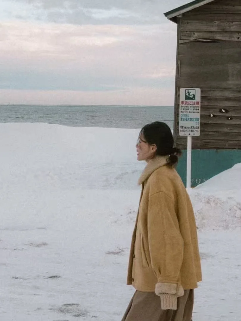 معطف دافئ من جلد الثعبان معطف ريترو Sle Studio Boy East Gate ملابس خارجية من الجلد والفراء معطف نسائي طويل Sve #4