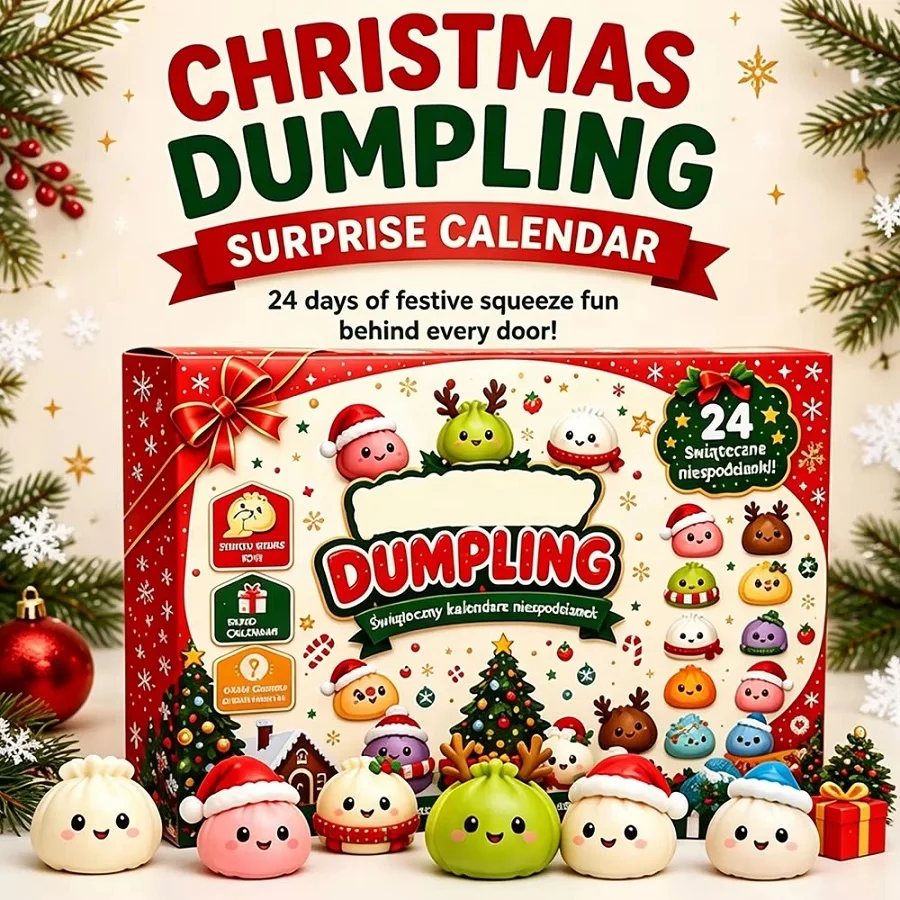 2027/// Christmas Countdown Calendar 3D Decor Fidget Doll Advent Calendar Surprise Box Stress Relief Toy New Year Holiday Gift