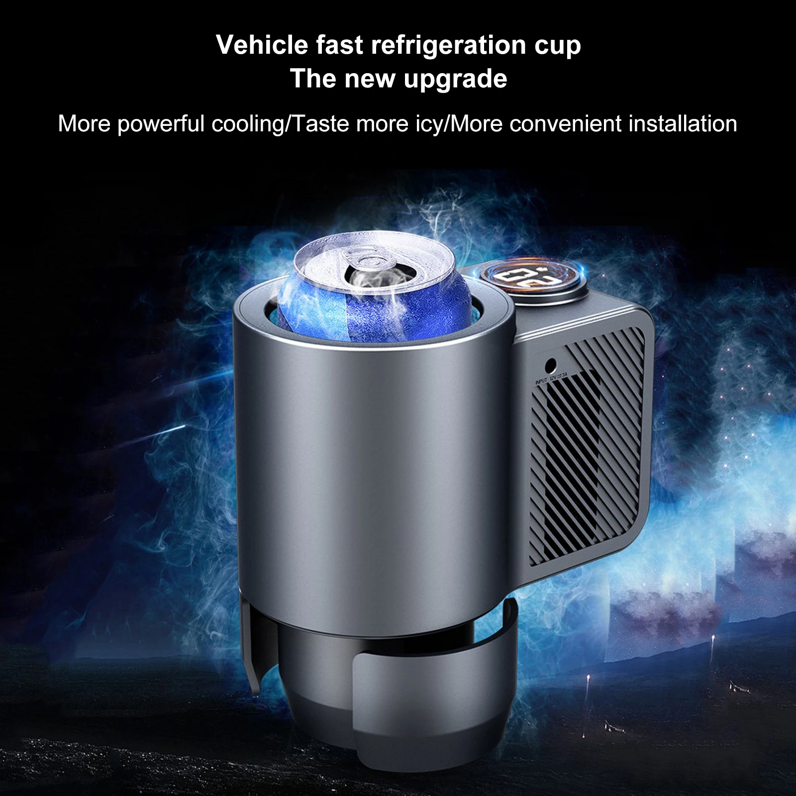 

Summer Vehicle Mounted Refrigeration Cup Dc 12V Quick Cooling Cup Holder Quick Frozen Beverages Protable Drink Cooling Tools