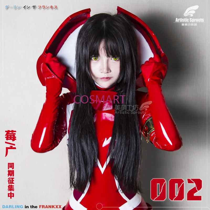 

DARLING in the FRANXX Cosplay Zero Two 02 Cosplay Costume Red Zentai Suit Bodysuit Ichigo Cos Fighting Uniform Clothing