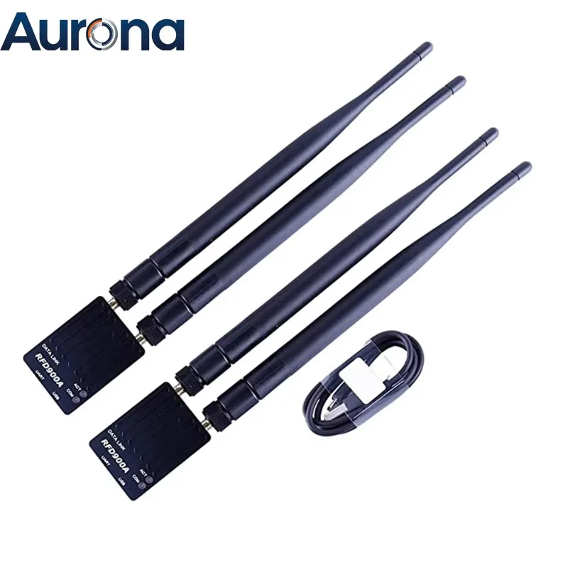 【Smart】2pcs/set RFD900A 915Mhz 32bit 3DR Radio Telemetry Modem Module 40KM Ultra Long Range Data Transmission PIX APM For FPV Dr